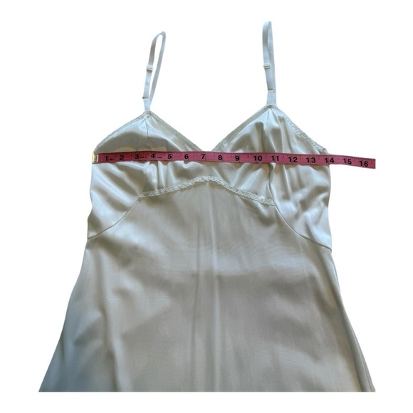Vintage Kayser White Full Length Lingerie Slip With Adjustable Straps - Size 32 - Picture 11 of 12
